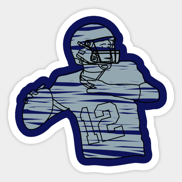 football player ready to pass the ball Sticker by bloomroge